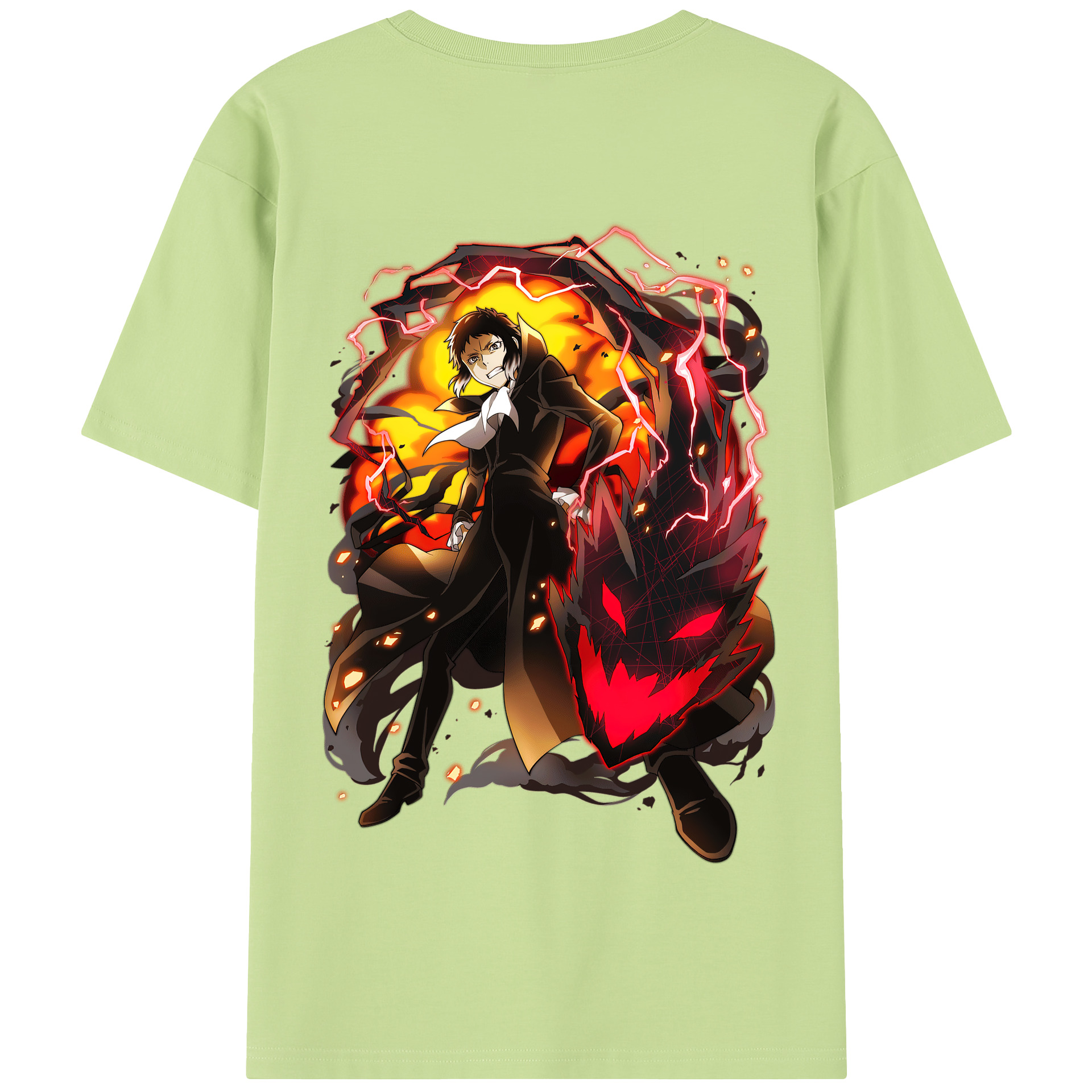 （画像用） 文豪ストレイドッグス Bungo Stray Dogs 綿100％半袖Tシャツ（背面プリント）